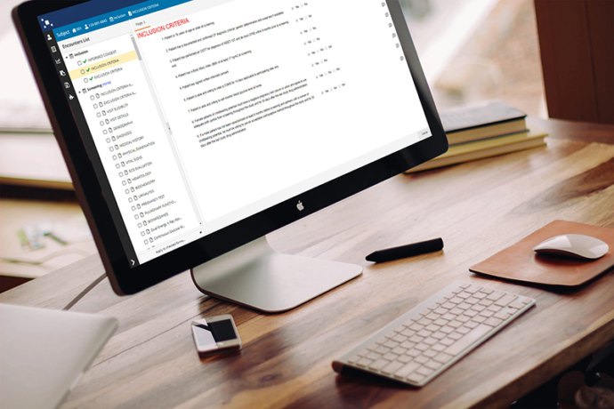screenshot of EvidentIQ EDC